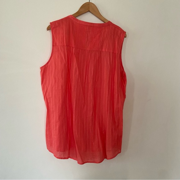 The Vermont country store orange sleeveless tank top - Picture 3 of 5